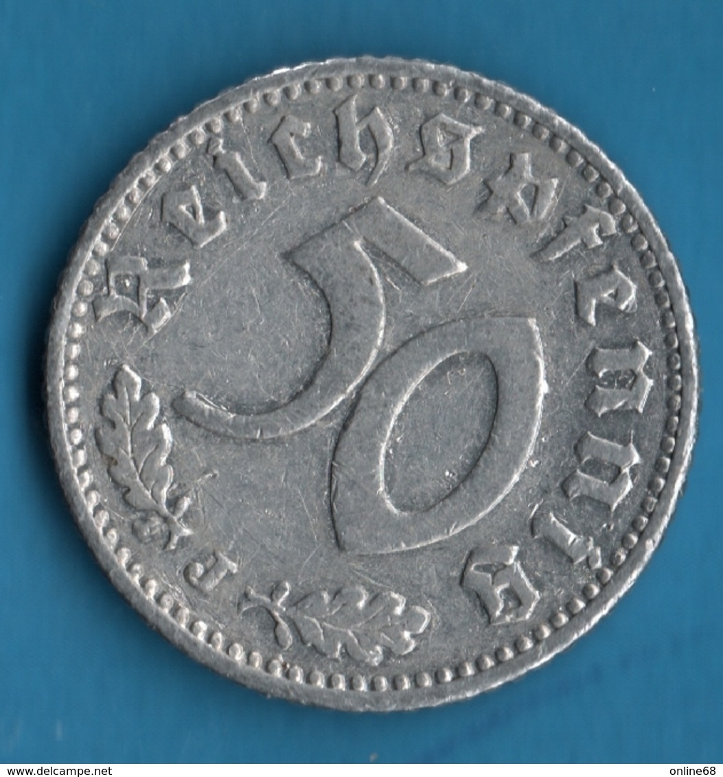 DEUTSCHES REICH 50 REICHSPFENNIG 1935 J  KM# 87 - 5 Reichspfennig