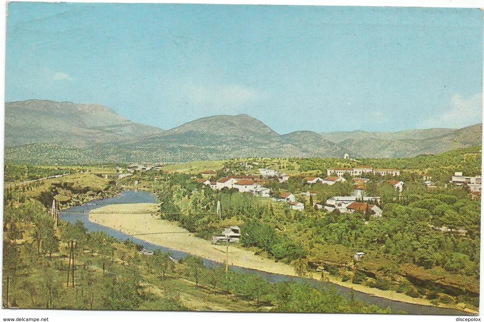 W4191 Titograd Podgorica - Viseci Most Na Moraci / Viaggiata 1970 - Montenegro