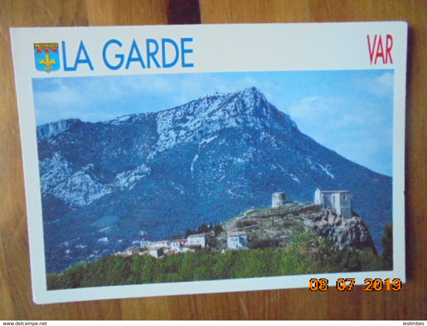 La Garde. Le Rocher. Perspective Sur Le Mt Coudon. Guy Borens 2053G Postmarked 2003. - La Garde