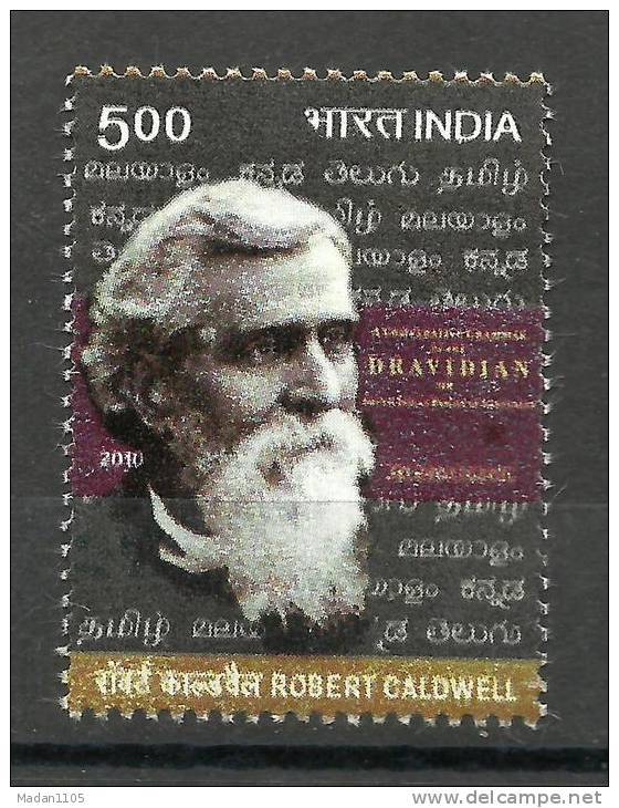 INDIA, 2010, Robert Caldwell, Christian Evangelist Missionary, MNH, (**) - Ongebruikt