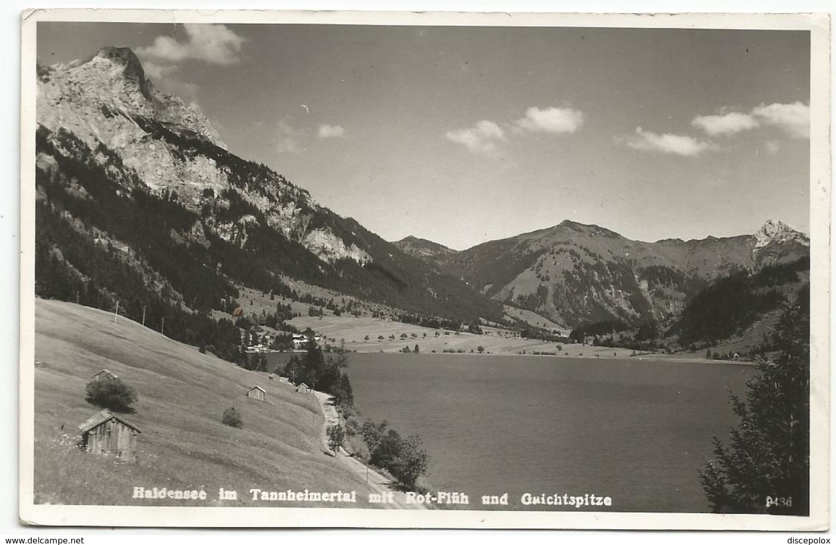 W4198 Haidensee Im Tannheimertal Mit Rot Fluh Und Guichtspitze / Viaggiata 1951 - Altri & Non Classificati