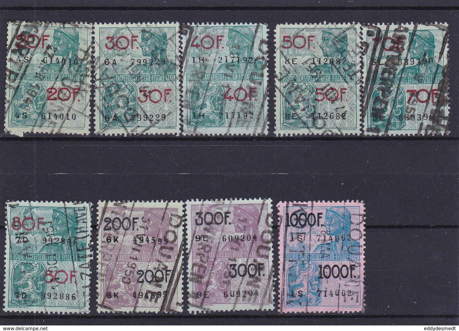 Lotje Fiscale Zegels     Kaart A 623. - Stamps