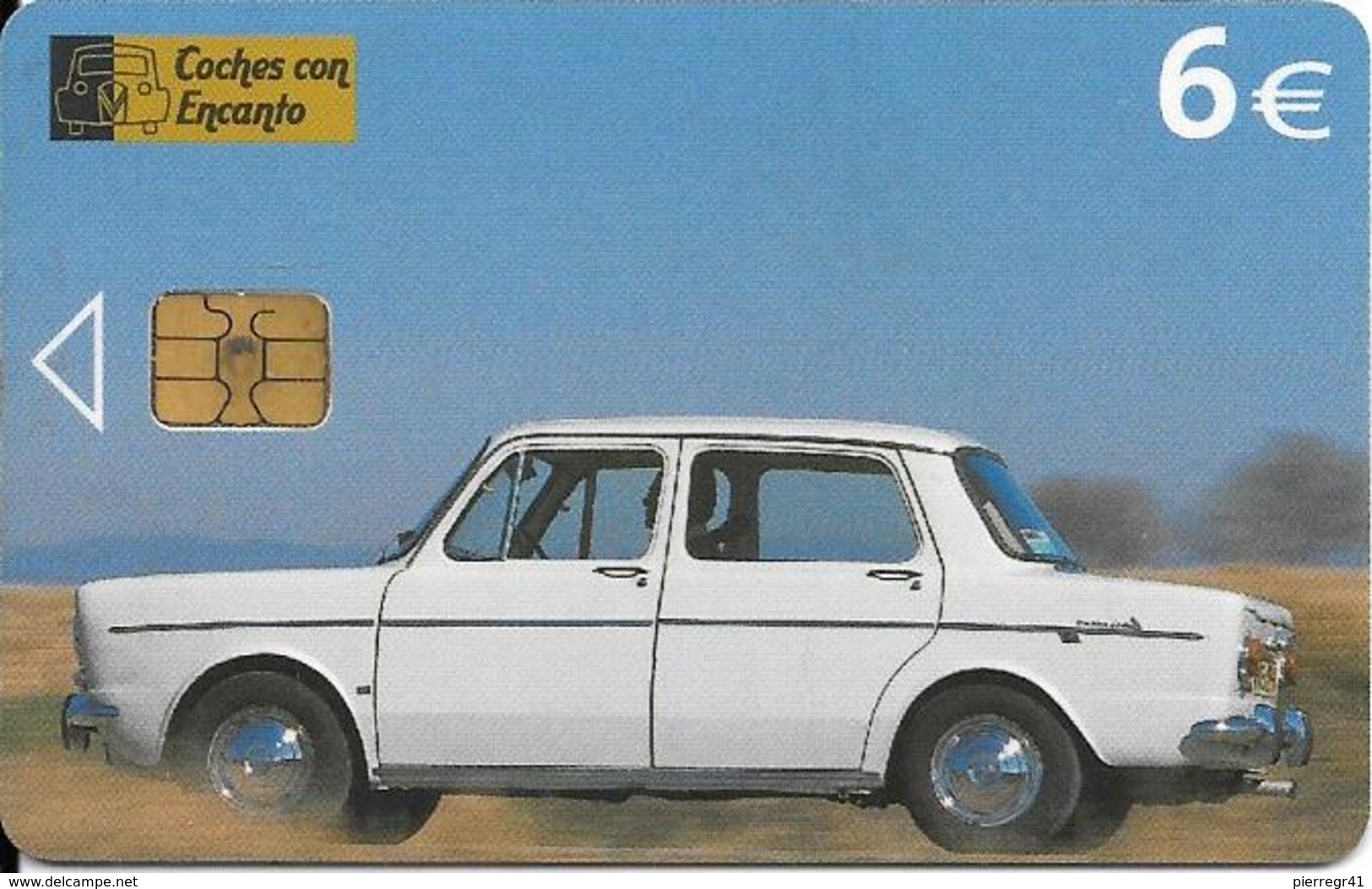 CARTE-PUCE-ESPAGNE-6€-05/06-VOITURE SIMCA 1000-Année 1960-TBE--RARE - Voitures