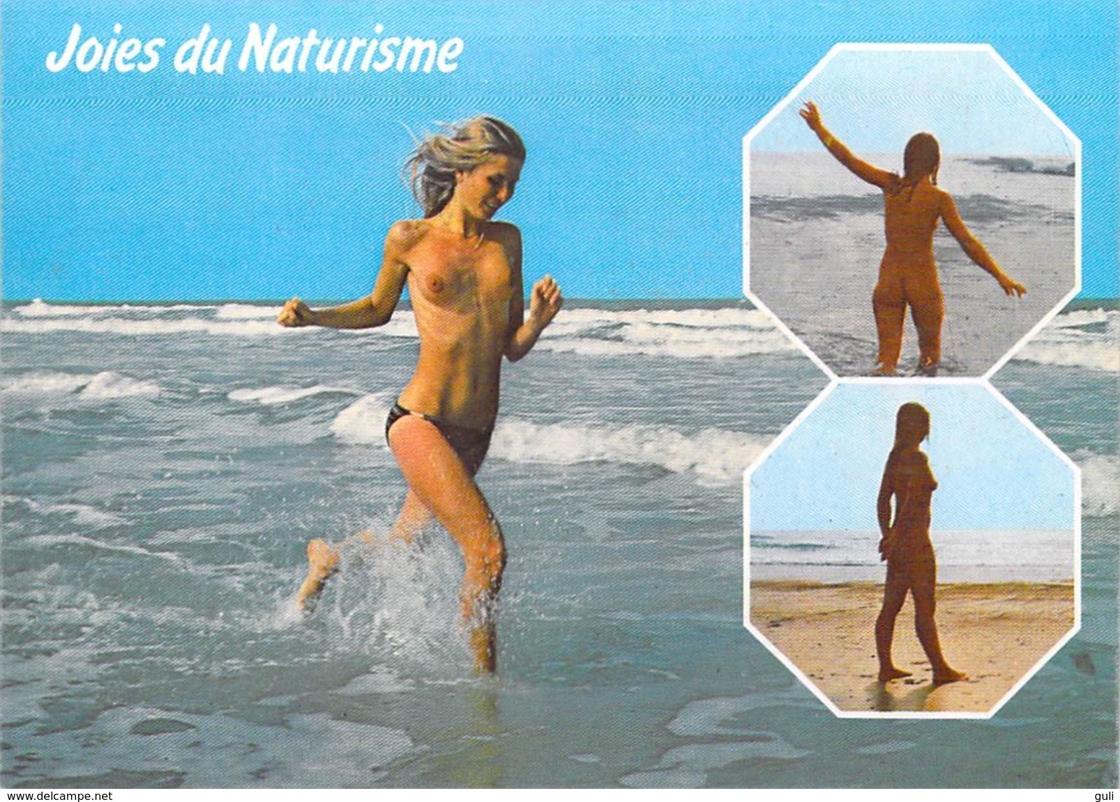 Joies Joie Du NATURISME  Océan Atlantique (nu Nue Seins  Nus Nude Nudisme ) D'après  Photo CIM*PRIX FIXE - Autres & Non Classés