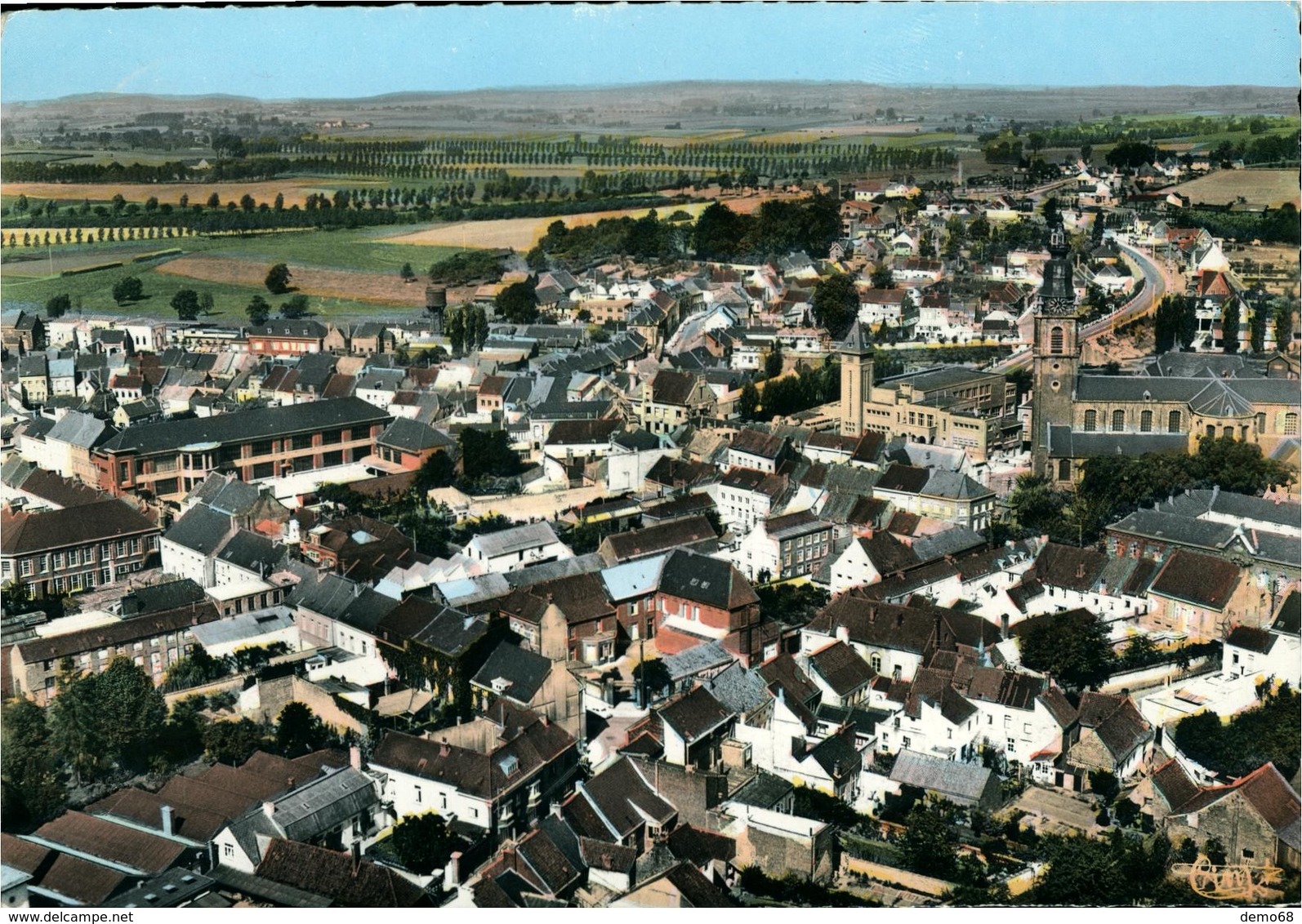 Belgique Belgie Hainaut Leuze-en-Hainaut Vue Générale Aérienne  Ed Combier - Leuze-en-Hainaut