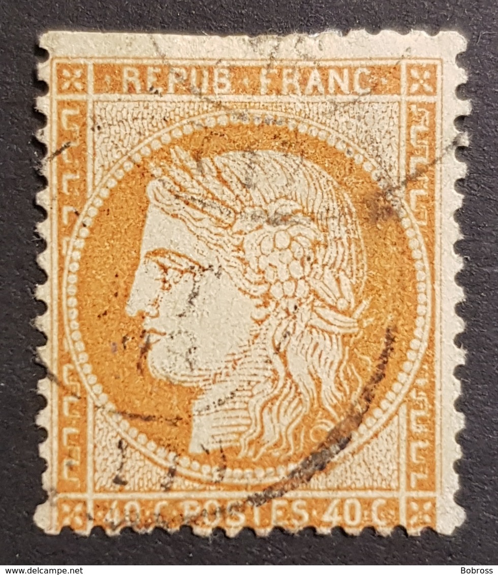 1870, Ceres, 40c Orange, France, Empire Français - 1870 Siège De Paris
