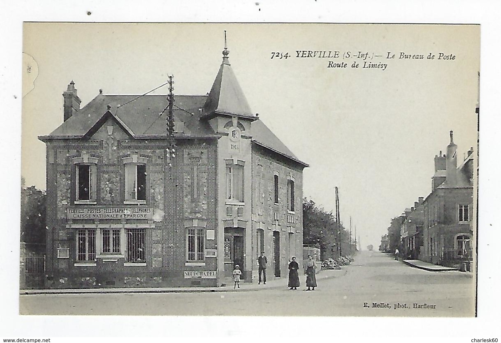 CPA - 76 - Yerville - Bureau De Poste -  Limésy - Mellet - Animée - Yerville