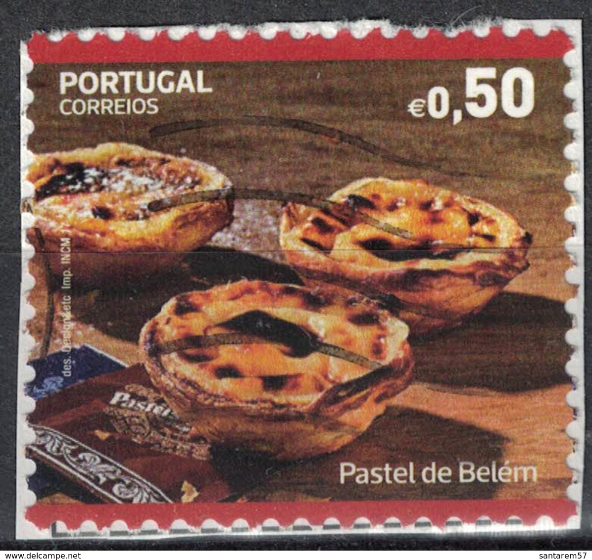 Portugal 2017 Oblitéré Used Dessert Pastel De Belém Pastel De Nata SU - Oblitérés