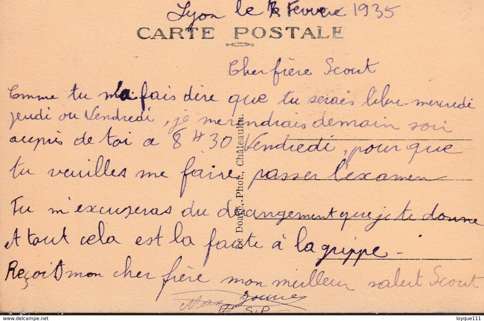 QUIMPER Les Scouts De France (1er Quimper) Le Commissaire Du District De Quimper, Le Général PENFENTENYO N° 53 - Quimper