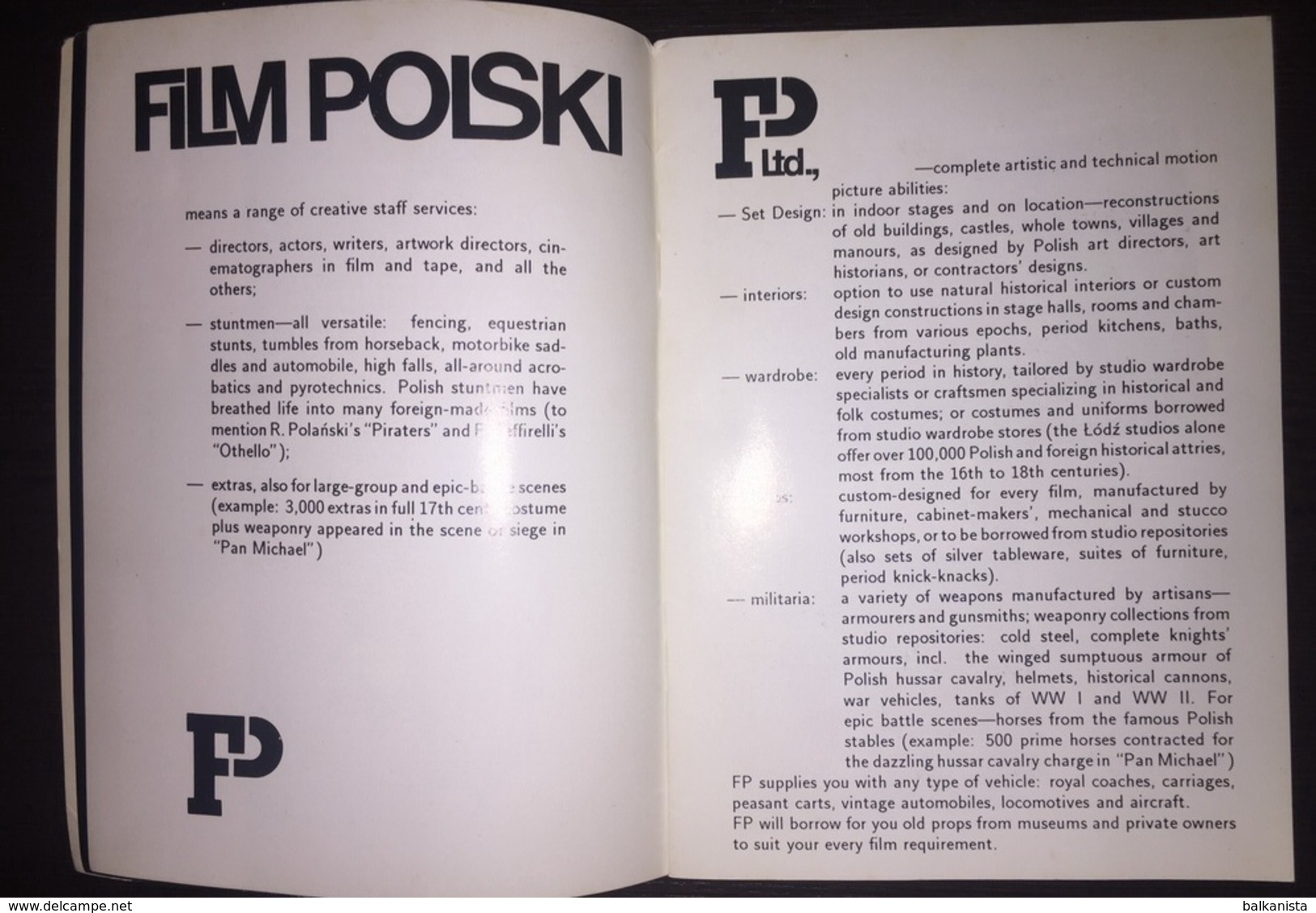Film Polski: Catalogue Of Production Services [Poland; Cinema] - Other & Unclassified
