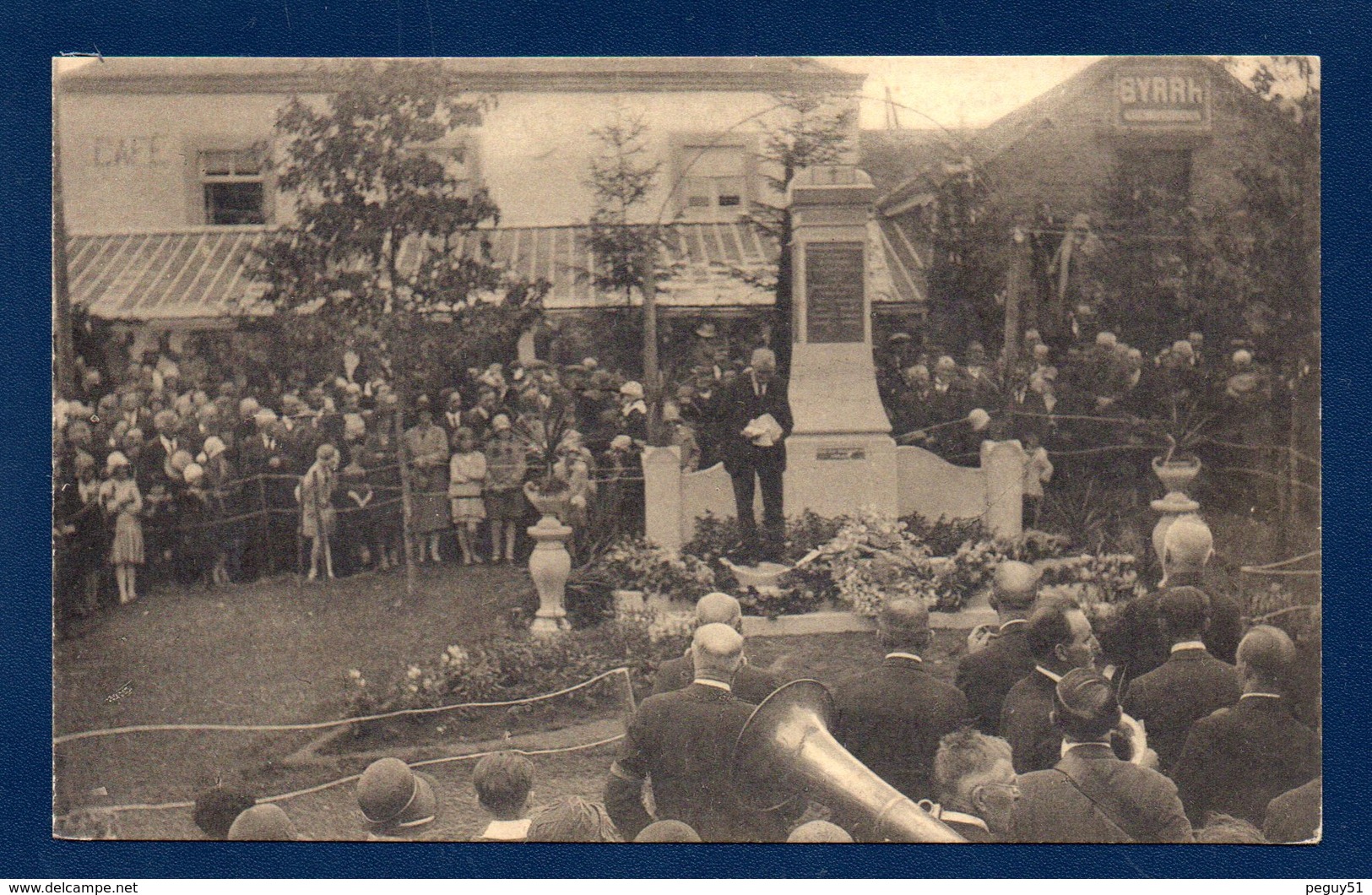 Sainte-Marie-Chevigny(Libramont). Fêtes Du Centenaire. Discours Du Bourgmestre. Café. Monument Aux Morts (14-18) - Libramont-Chevigny