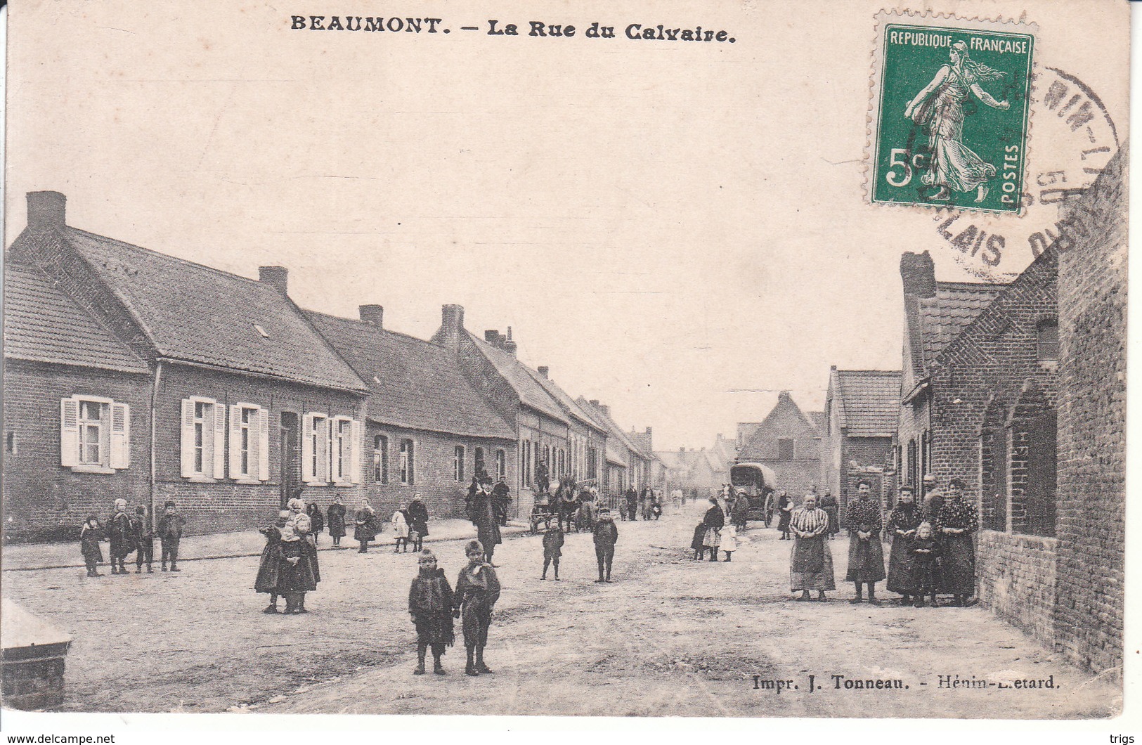 Beaumont - La Rue Du Calvaire - Henin-Beaumont