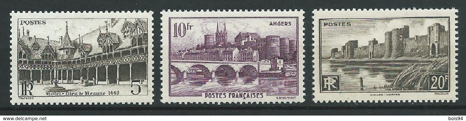 FRANCE 1941 . N°s 499 , 500 Et 501 . Neufs ** (MNH) - Neufs