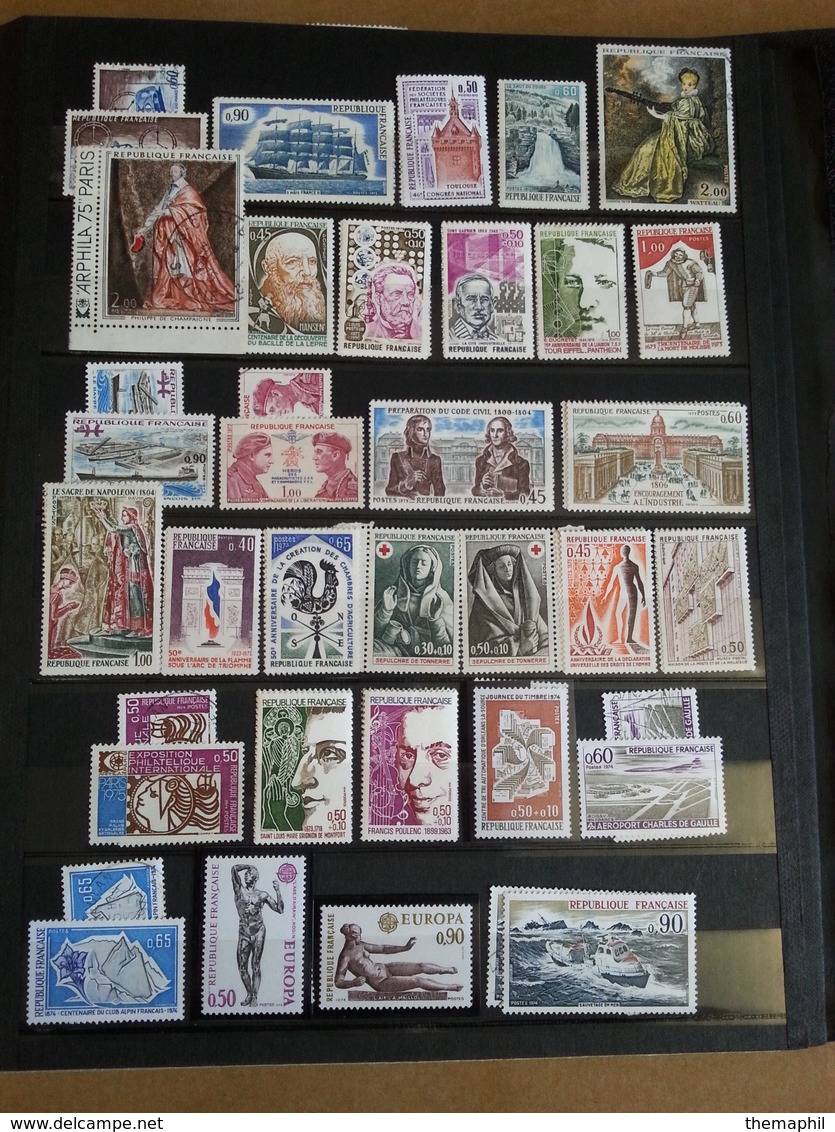 lot n° 704 FRANCE coll. 1900 / 1975 neufs ou obl.. dans un gros classeur