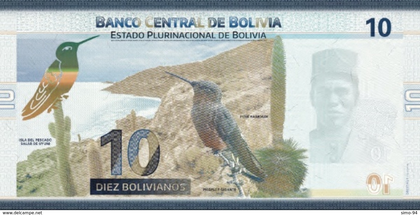 Bolivia P.248 10 Bolivianos 2018  Unc - Bolivië