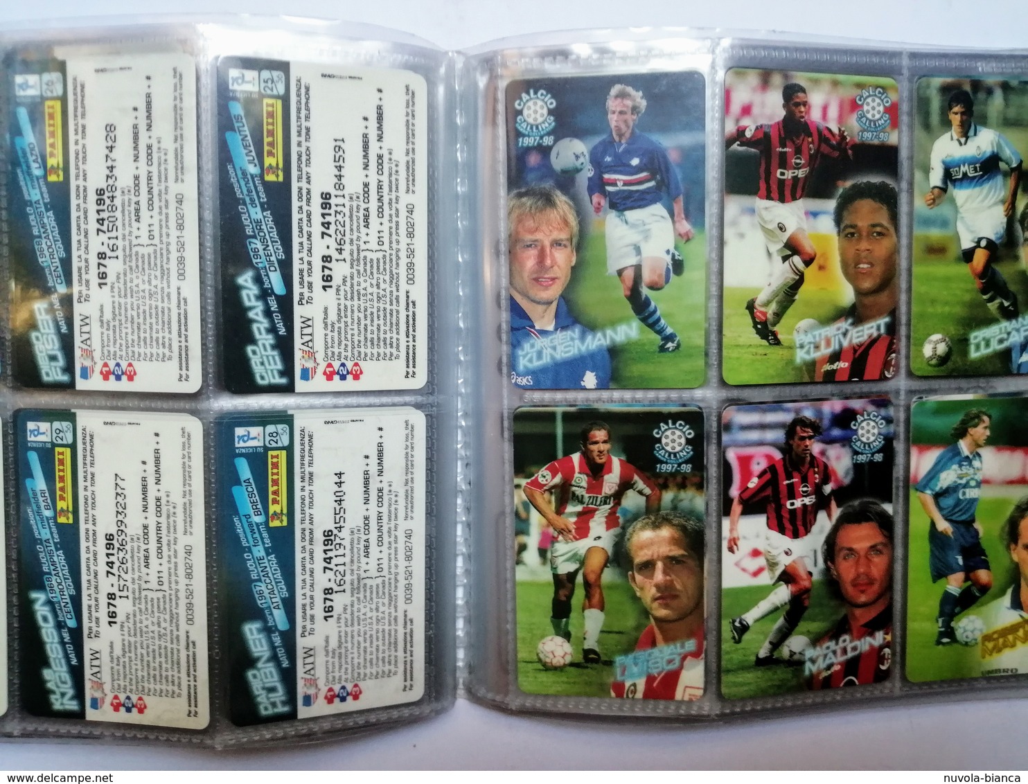 Album Completo Calciatori Calcio Calling Cards Collection 1997/98 - Edizione Italiana