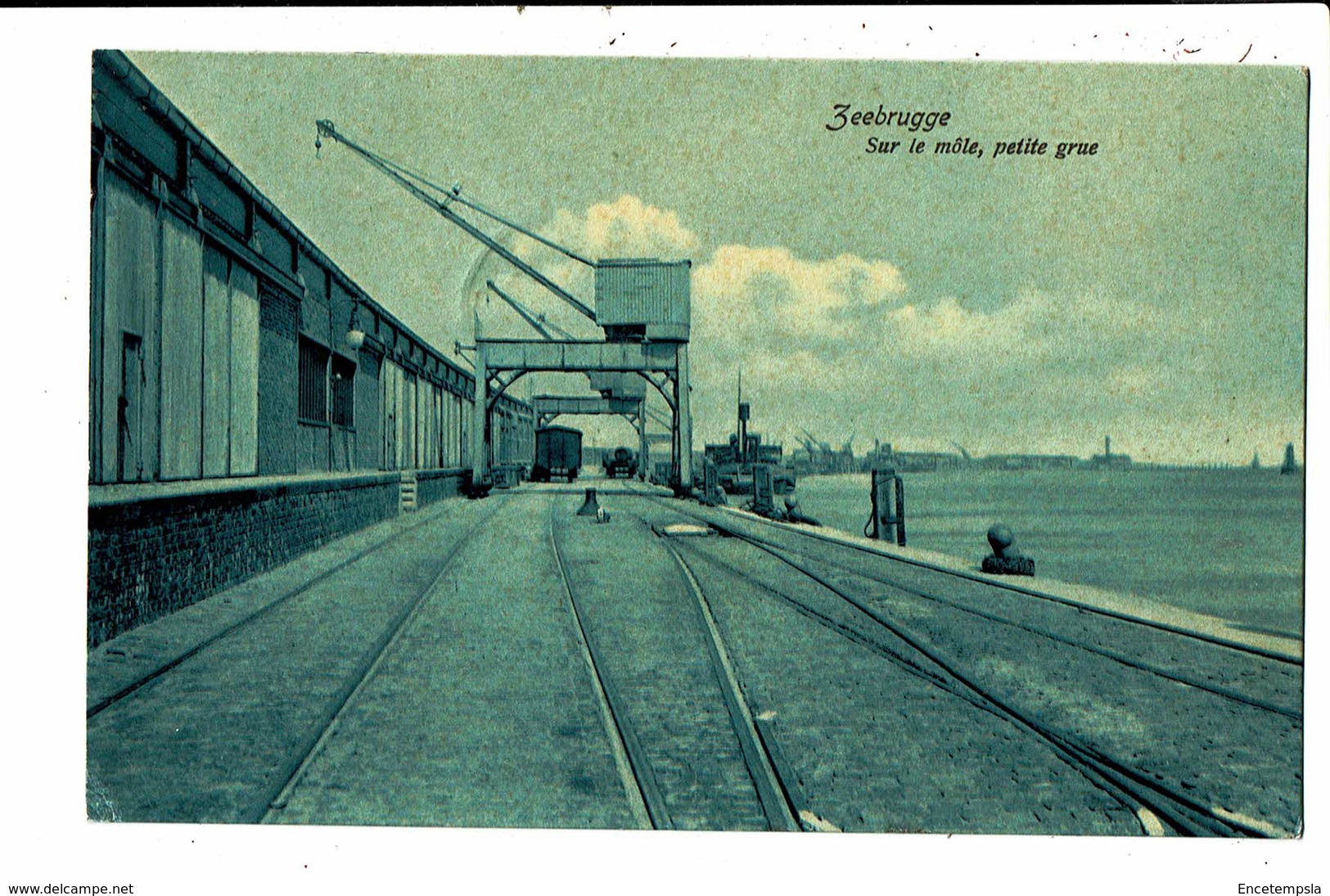 CPA - Carte Postale - Belgique   Zeebrugge- Petite Grue Sur Le Môle En 1908 -VM5369 - Zeebrugge