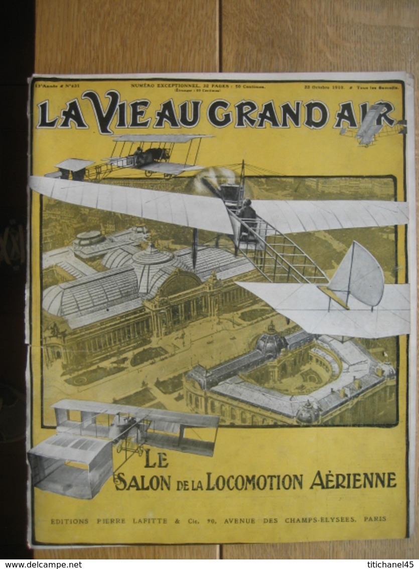 1910 N° EXCEPTIONNEL DU SALON DE LA LOCOMOTION AERIENNE : Nombreux Aéroplanes Représentés/WYNMALEN/BOXE:JOHNSON-T.BURNS - 1900 - 1949