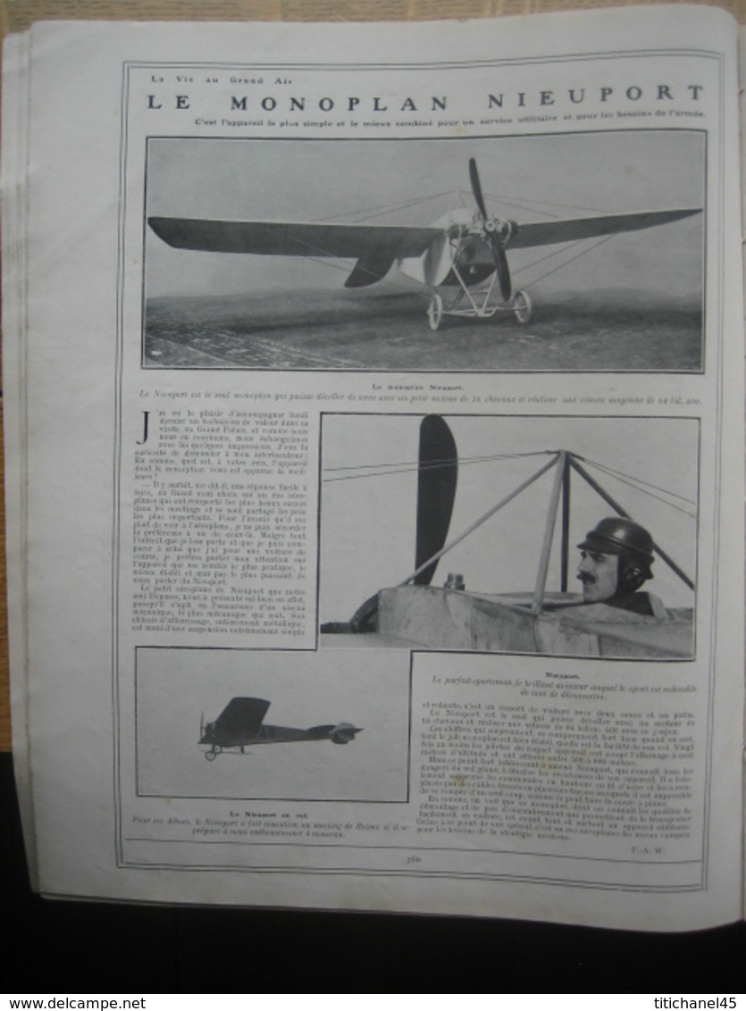 1910 N° EXCEPTIONNEL DU SALON DE LA LOCOMOTION AERIENNE : Nombreux Aéroplanes Représentés/WYNMALEN/BOXE:JOHNSON-T.BURNS - 1900 - 1949