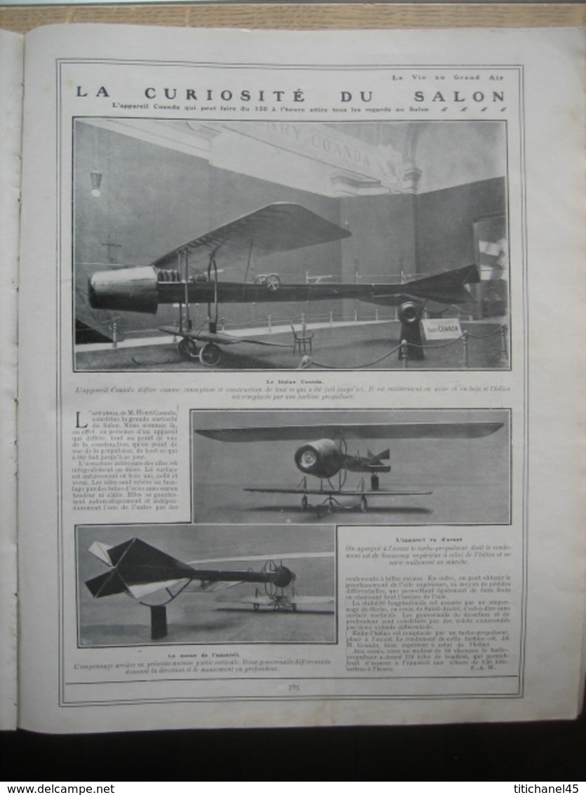 1910 N° EXCEPTIONNEL DU SALON DE LA LOCOMOTION AERIENNE : nombreux aéroplanes représentés/WYNMALEN/BOXE:JOHNSON-T.BURNS