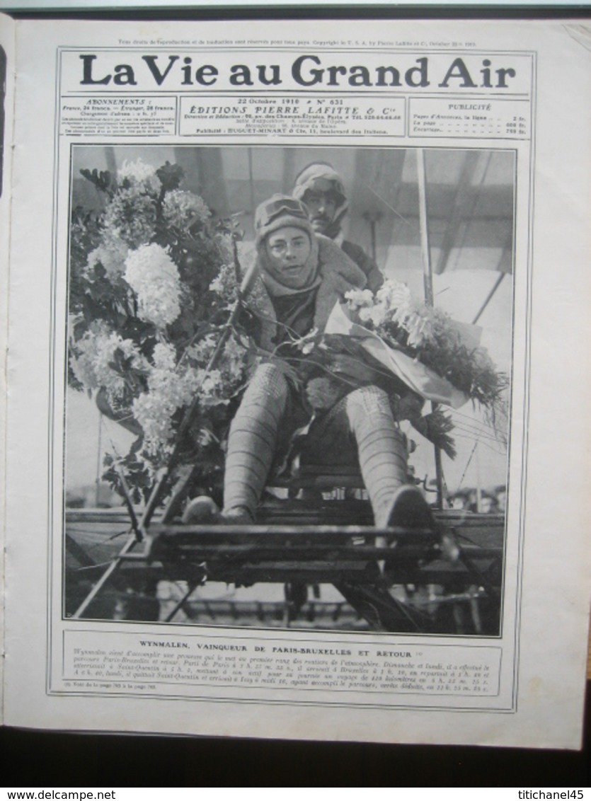 1910 N° EXCEPTIONNEL DU SALON DE LA LOCOMOTION AERIENNE : nombreux aéroplanes représentés/WYNMALEN/BOXE:JOHNSON-T.BURNS