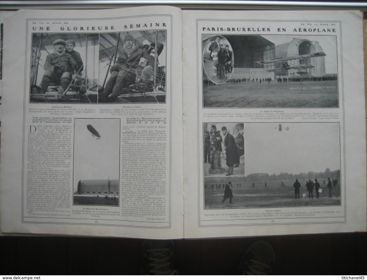 1910 N° EXCEPTIONNEL DU SALON DE LA LOCOMOTION AERIENNE : nombreux aéroplanes représentés/WYNMALEN/BOXE:JOHNSON-T.BURNS