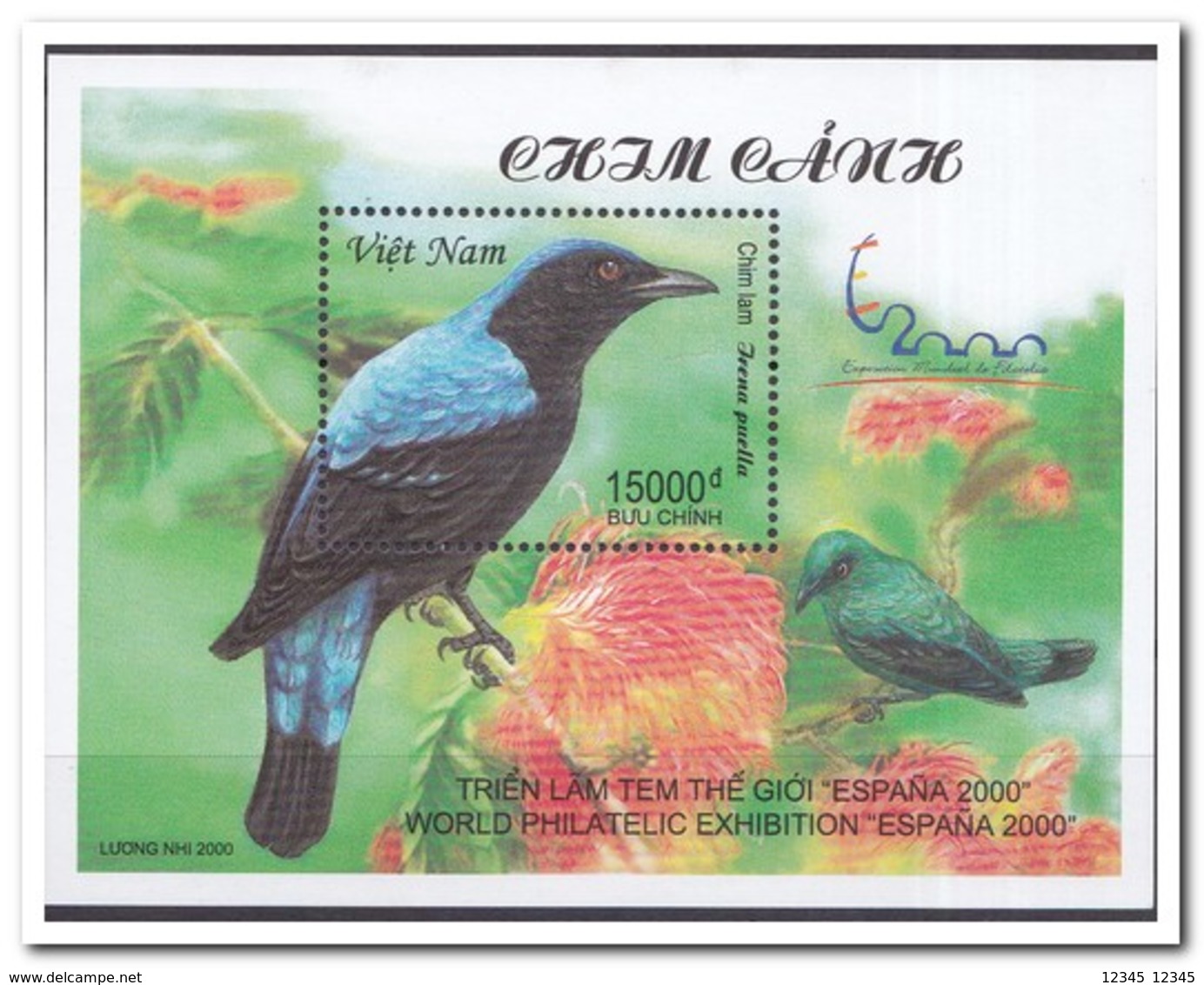 Vietnam 2000, Postfris MNH, Birds - Viêt-Nam