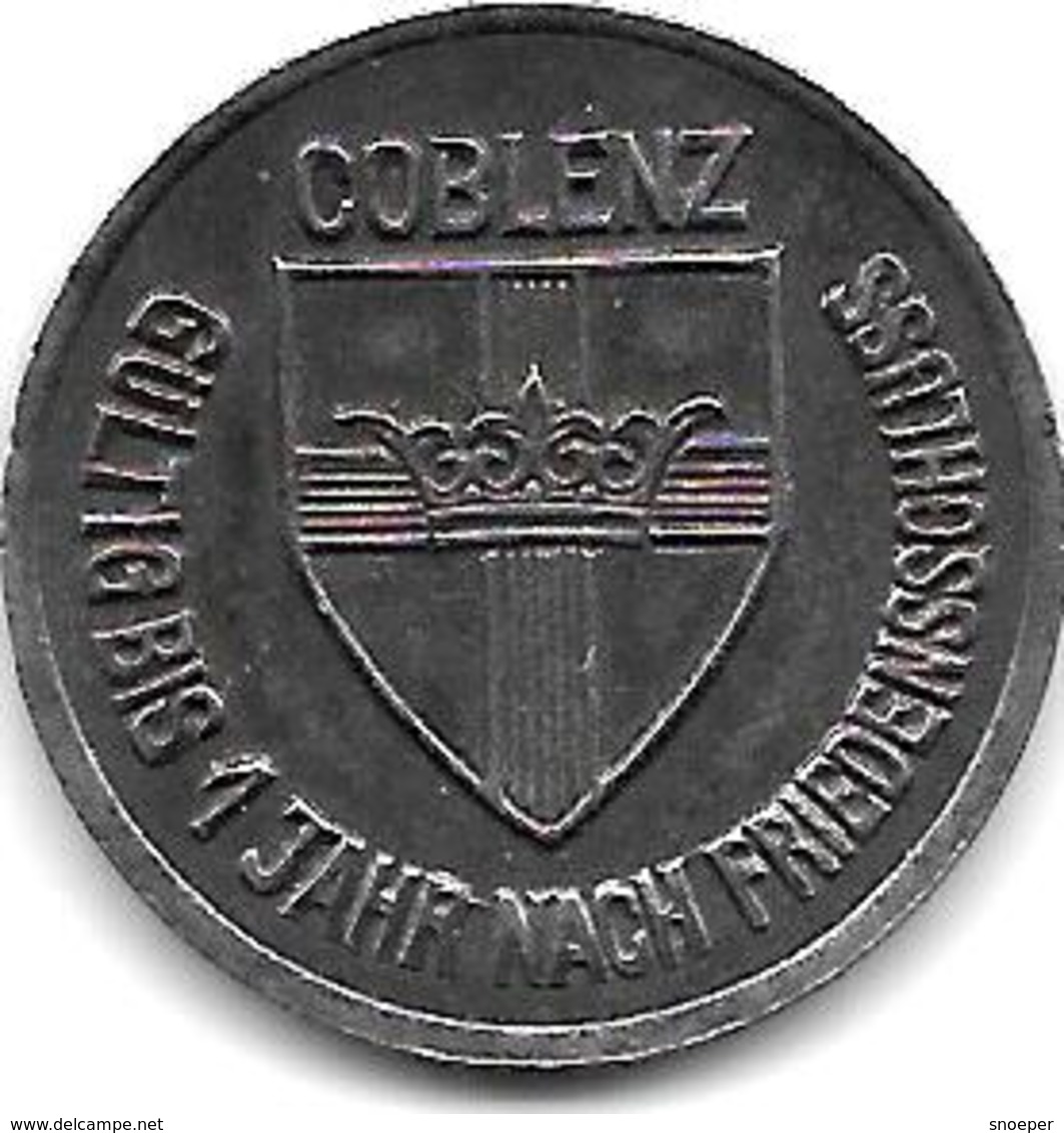 Notgeld Coblenz 25 Pfennig 1918 Fe  2512.4 - Altri & Non Classificati