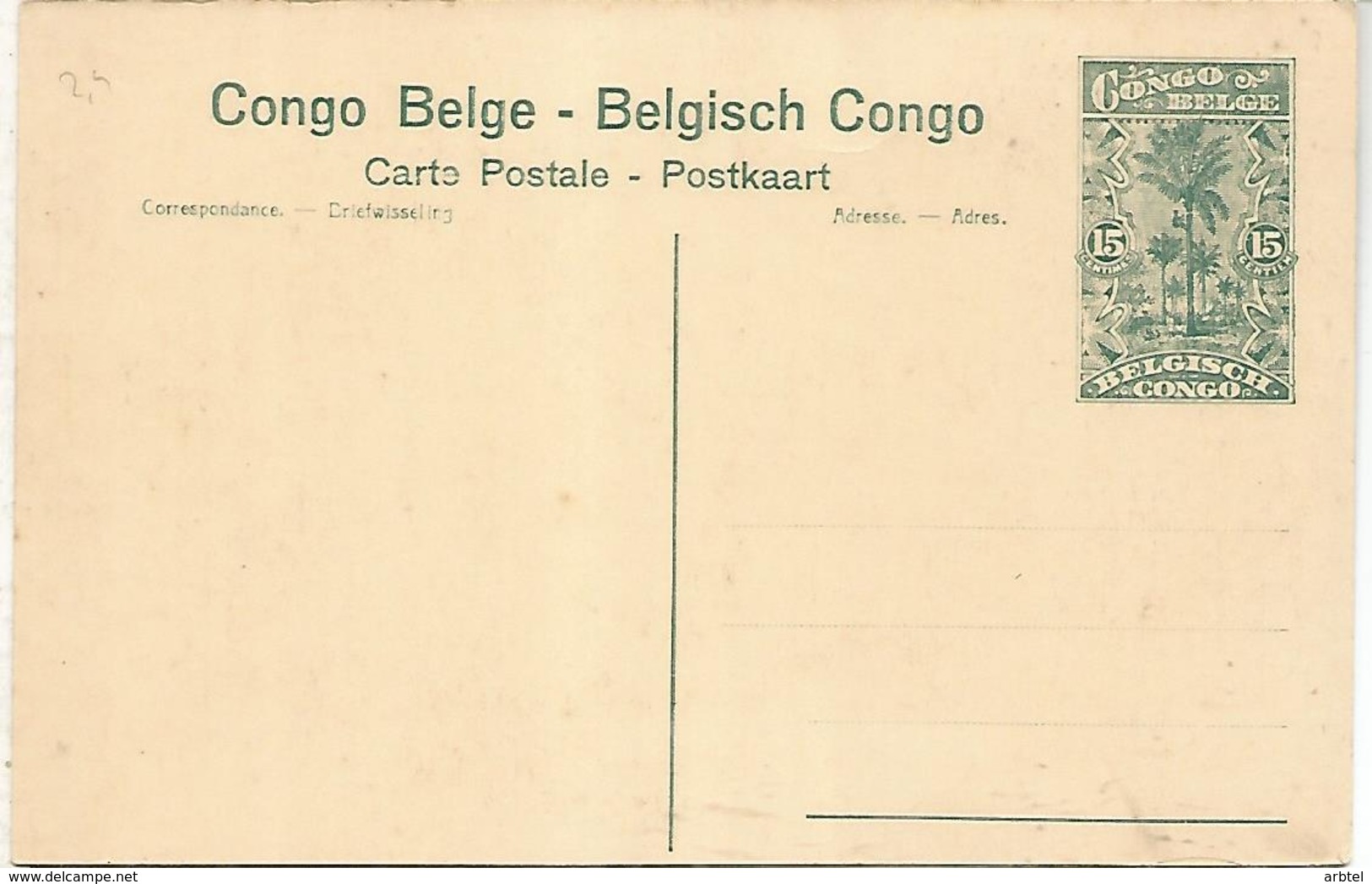 CONGO BELGA ENTERO POSTAL PESCA FISHING FISH PEZ - Peces