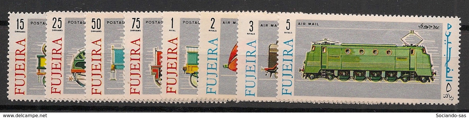 Fujeira - 1969 - N°Mi. 333 à 340 - Locomotives - Neuf Luxe ** / MNH / Postfrisch - Trains