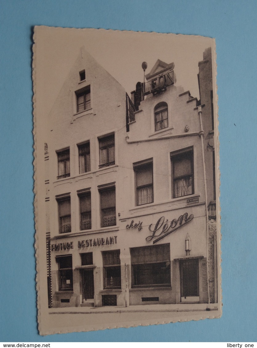 Friture-Restaurant " LEON / Chez Léon " G. Vanlancker > Rue Des Bouchers 18-20 ( Thill ) Anno 19?? ( Voir / Zie Photo ) - Cafés, Hôtels, Restaurants