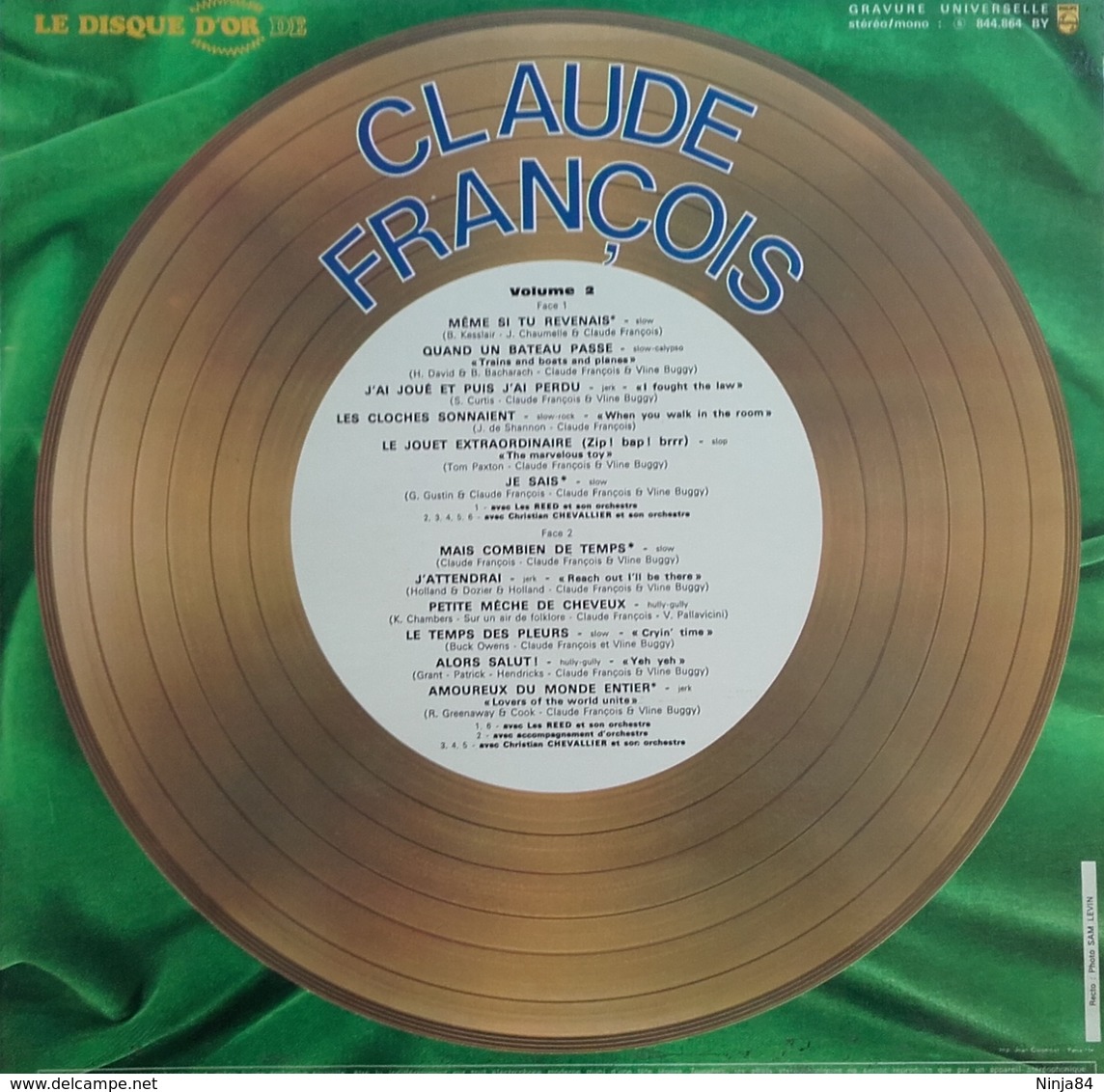 LP 33 RPM (12")  Claude François  "  Le Disque D'or  " - Autres - Musique Française