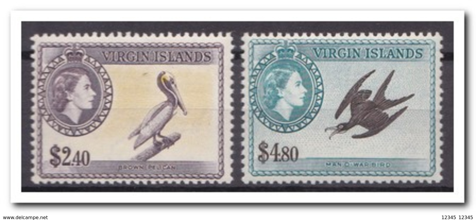 Britse Maagdeneilanden 1956, Postfris MNH, Birds - Britse Maagdeneilanden