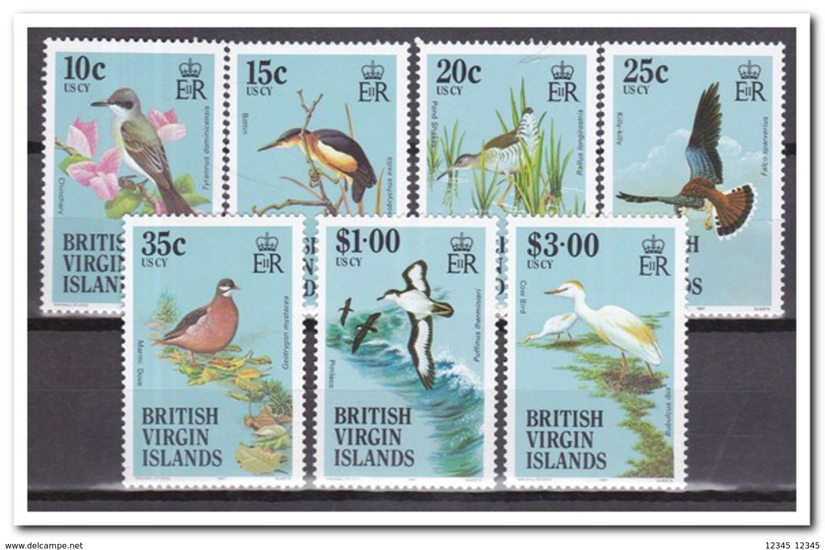 Britse Maagdeneilanden 1987, Postfris MNH, Birds - Britse Maagdeneilanden