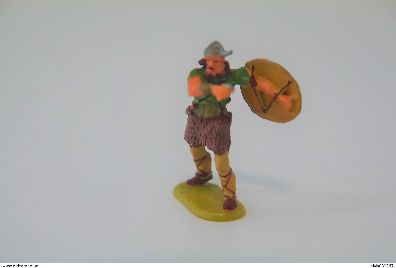 Elastolin, Lineol Hauser, H=40mm, Norman, Plastic - Vintage Toy Soldier FOR PARTS OR REPAIR - Figurines
