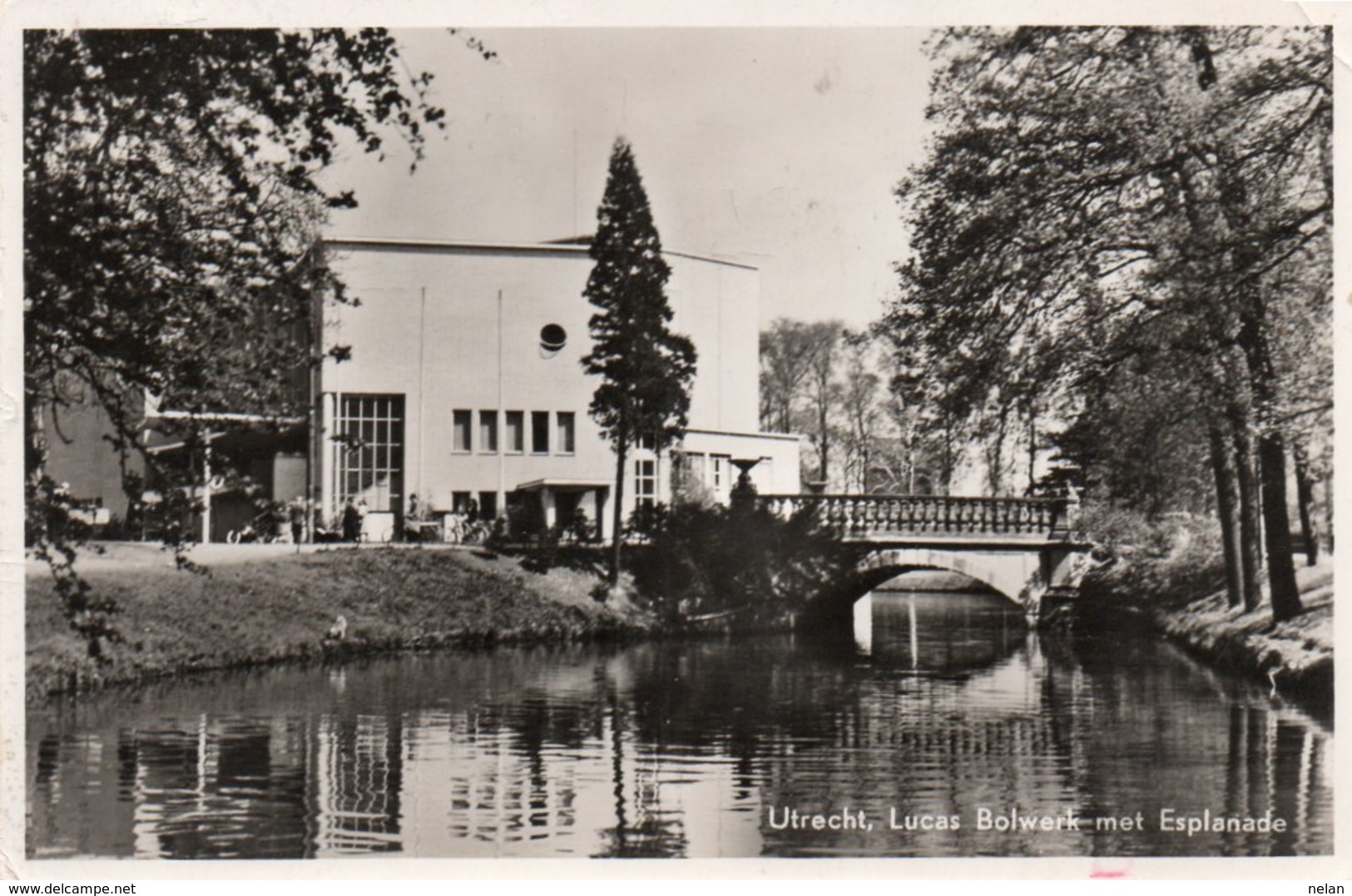 UTRECHT-LUCAS BOLWERK MET ESPLANADE- VIAGGIATA  1956-REAL PHOTO - Utrecht