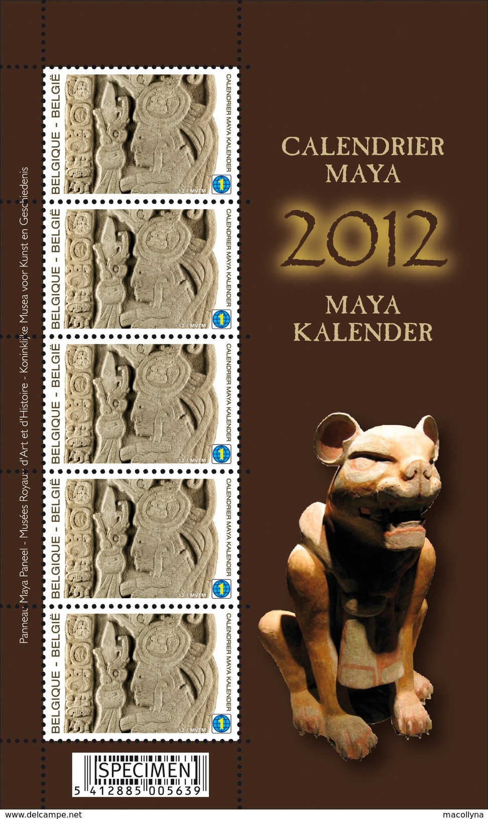 4194** De Maya Kalender** 2012 - Feuille Calendrier Maya MNH Very Rare!!! 2012 -  Moeilijk Te Vinden Velletje 4194** - 1961-2001