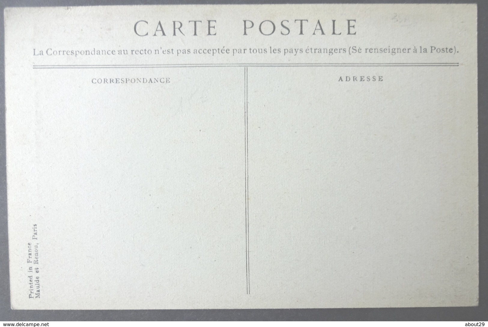 CPA 29 - CHEMIN DE FER DE L'ETAT - CAMARET - LES TAS DE POIS - (photo De L'affiche, Voir Verso) - Camaret-sur-Mer
