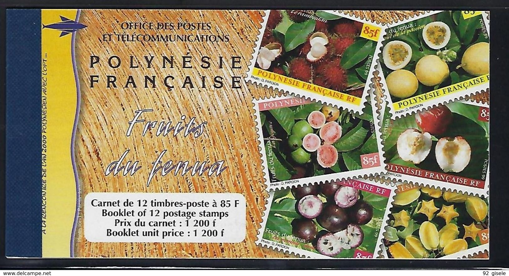 Polynésie Carnet YT C590-1 " Fruits Du Funéa " 1999 Neuf** - Carnets