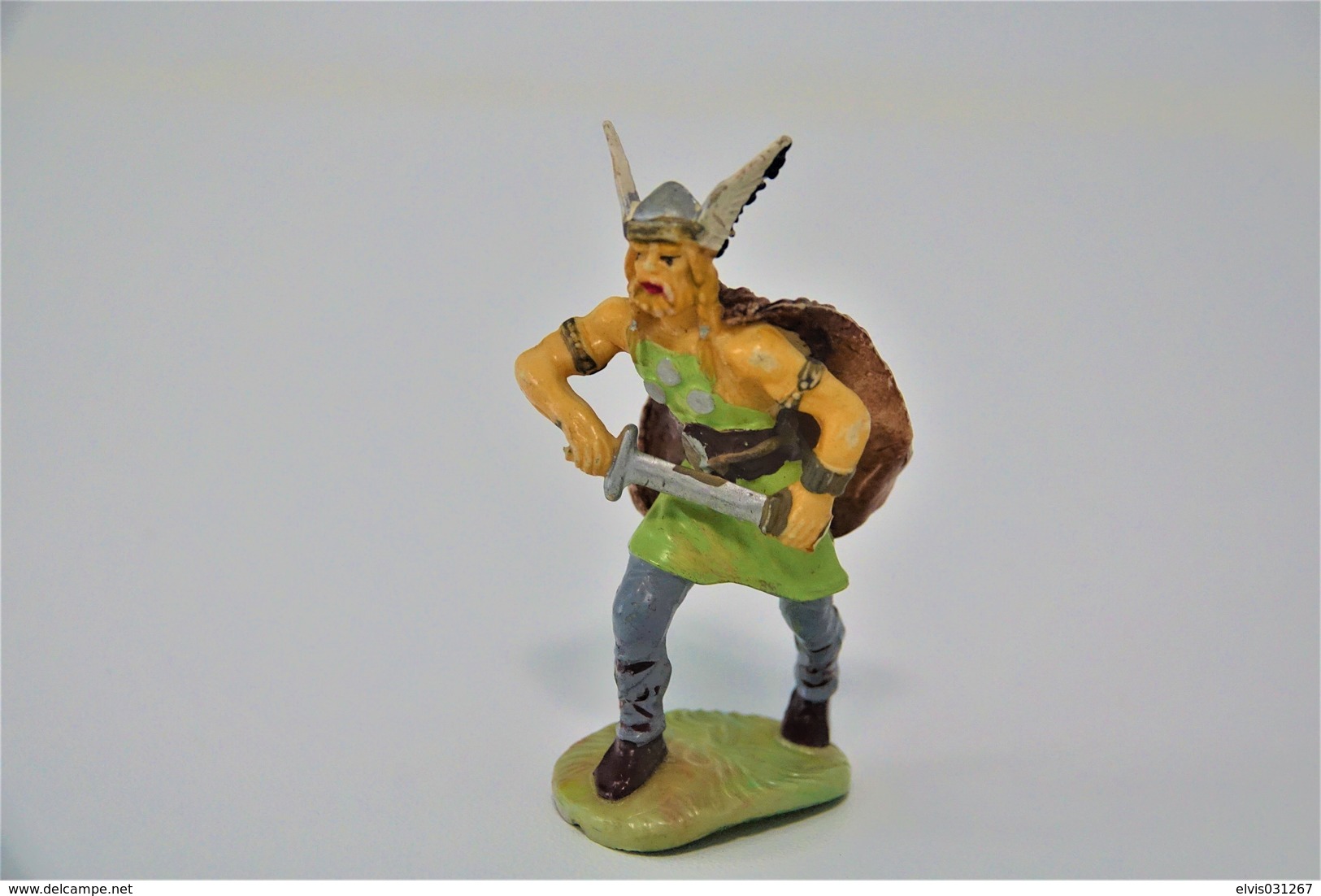 Elastolin, Lineol Hauser, H=70mm, VIKING, RaRe : First Version/Paint, Plastic - Vintage 1960's - Figurines