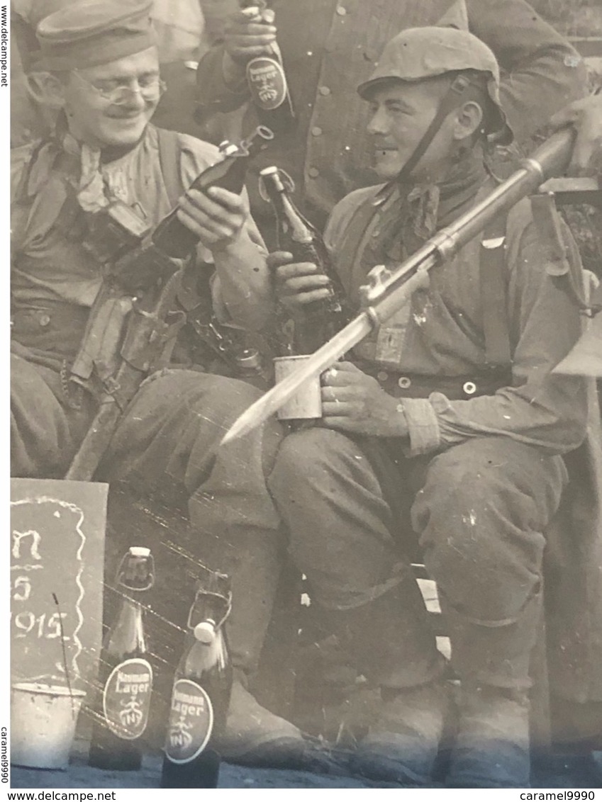 Ypern Ypres Ieper Zonnebeke Duitse Militairen Verlorenhoek  Lager  Bier Die Helden 12./245  WOI  Fotokaart  1915  L 488 - Guerre 1914-18