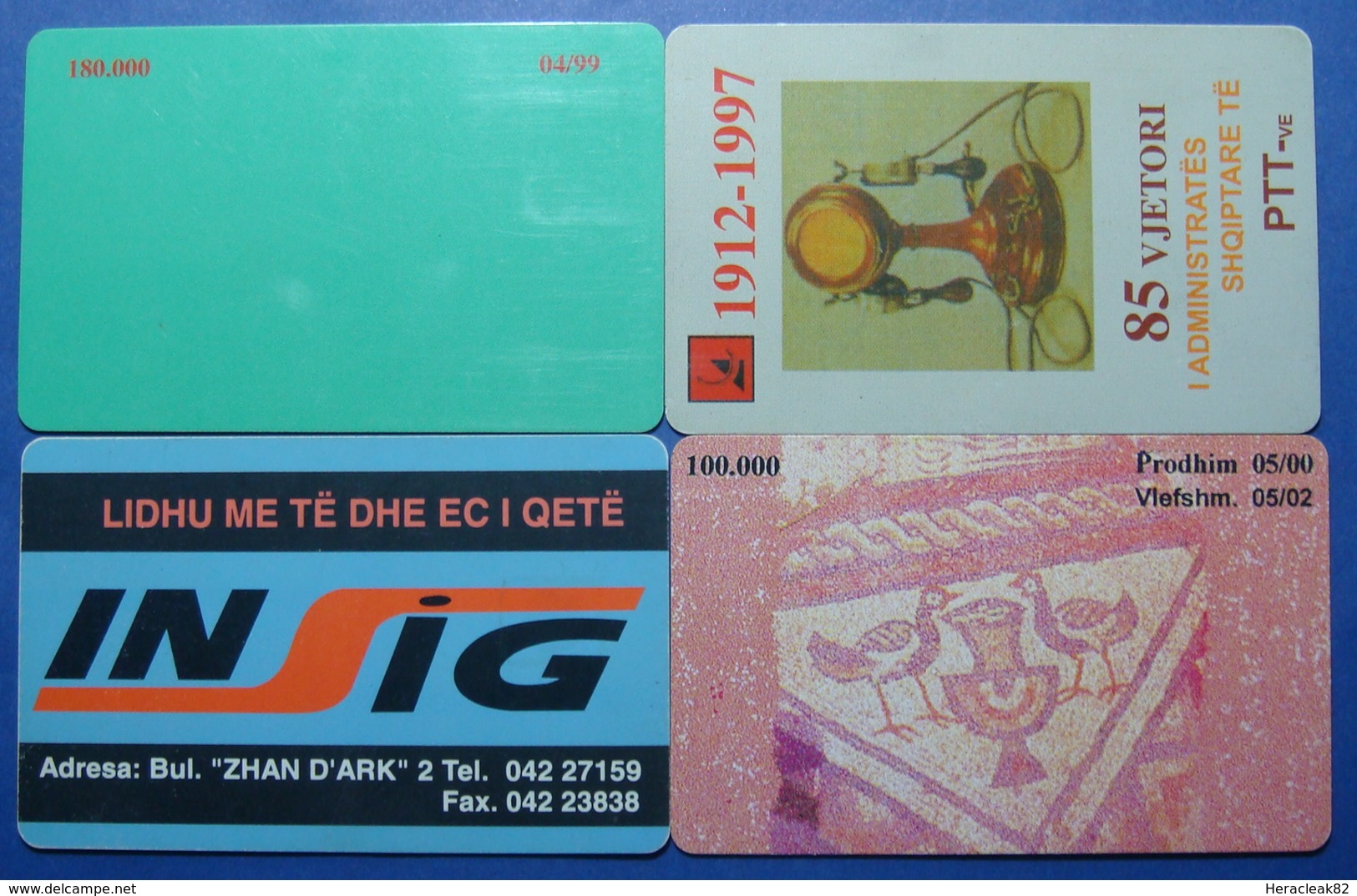 Albania Lot Of 4 Chip Phone Cards. Operator Albtelecom - Albania