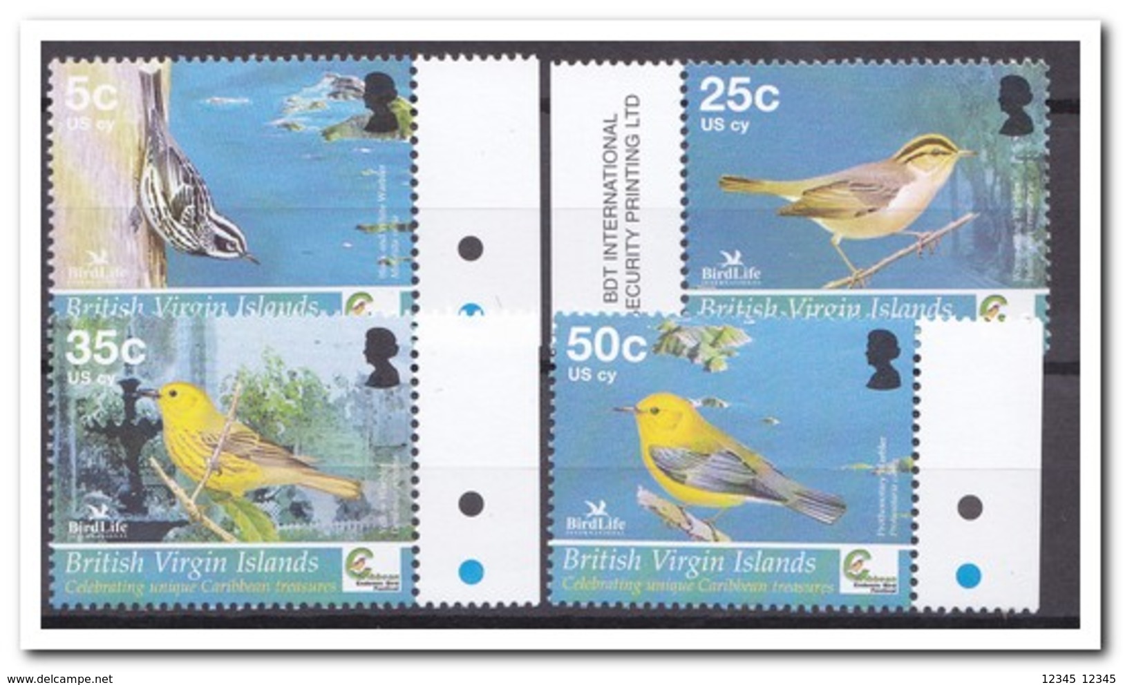 Britse Maagdeneilanden 2005, Postfris MNH, Birds ( Not From Sheet = Complete Set ) - Britse Maagdeneilanden