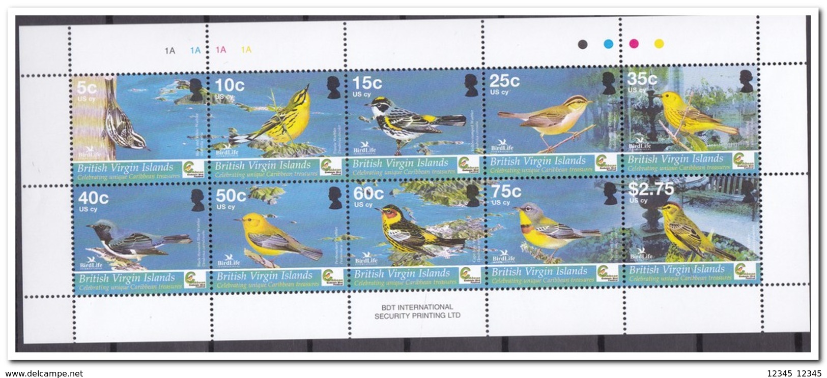 Britse Maagdeneilanden 2005, Postfris MNH, Birds - Britse Maagdeneilanden