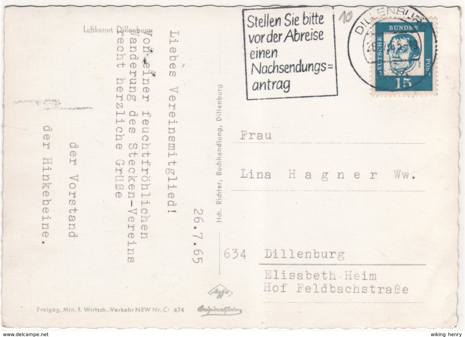 Dillenburg - S/w Luftbild 2 - Dillenburg