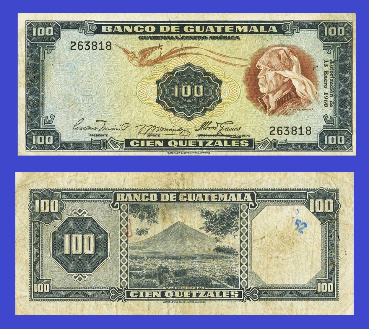 Guatemala 100 Quetzales 1960 - Autres - Europe