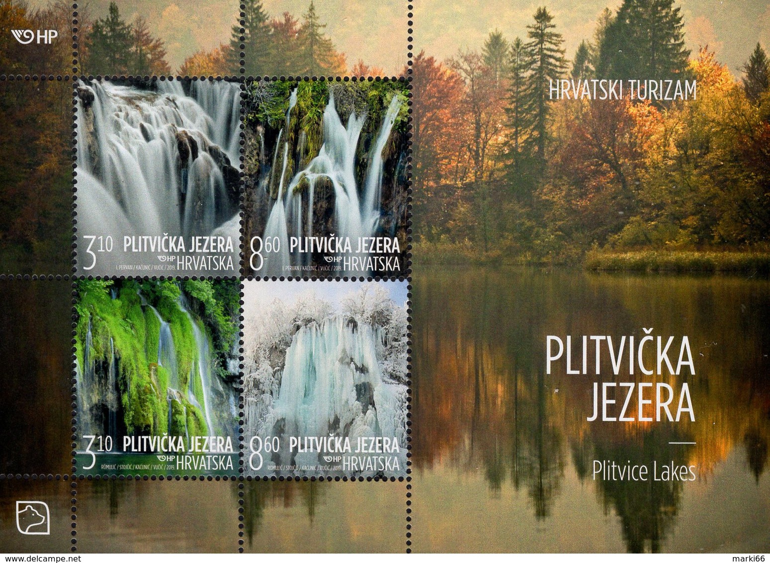 Croatia - 2019 - Tourism - Plitvice Lakes - Mint Souvenir Sheet - Croazia