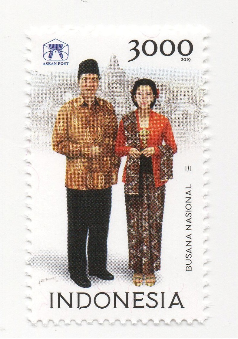 INDONESIA 2019-9 JIS JOINT ISSUE ASEAN NATIONAL COSTUMS STAMPS MNH - Indonesia