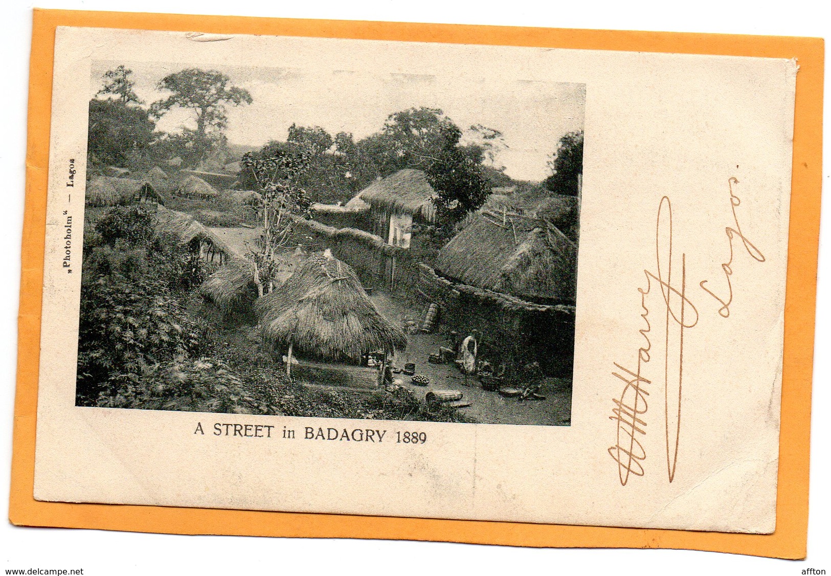 Badagry Lagos Nigeria 1905 Postcard Mailed - Nigeria