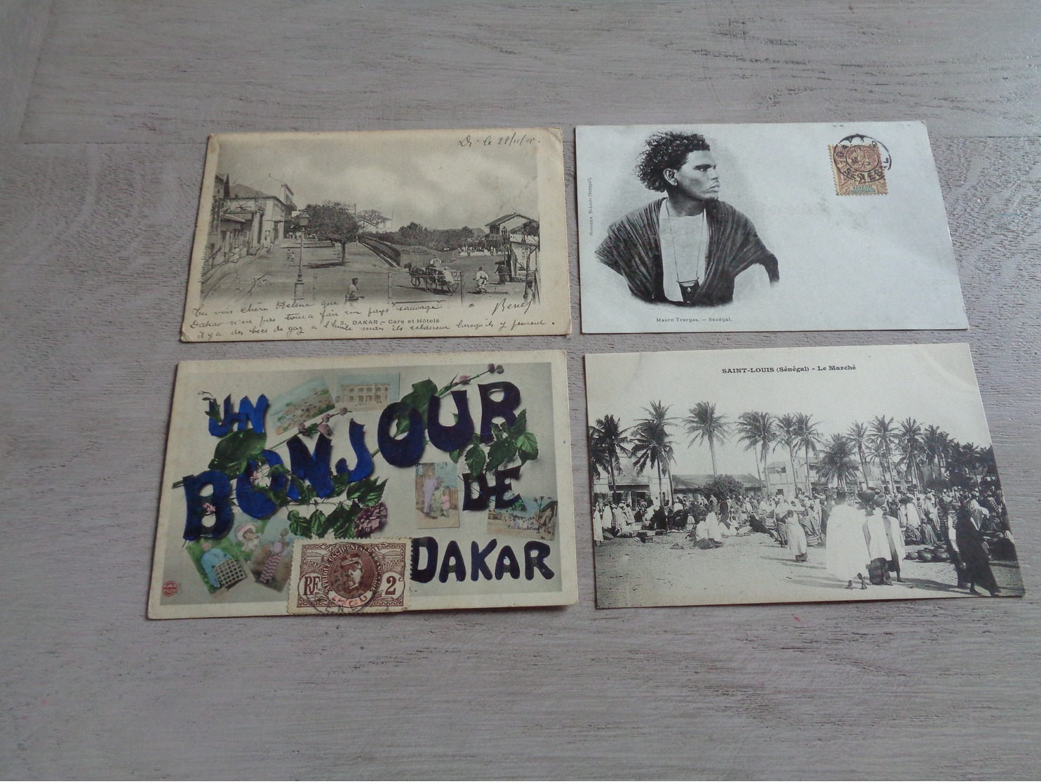 Beau lot de 60 cartes postales d' Afrique Africa Afrika  seins nus nu  Dakar  Sénégal  Saint Louis